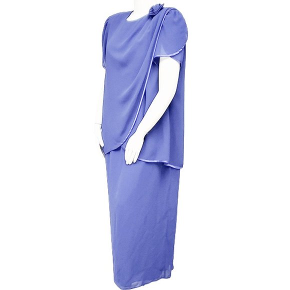 PATRA Violet Chiffon Maxi-dress - Picture 4 of 8